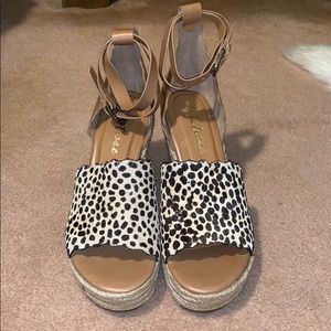 Leopard Wedges